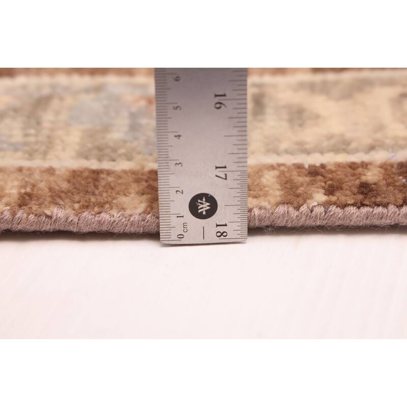 ECARPETGALLERY Hand-knotted Modern Oushak Brown Wool Rug - 9'9 x 14'2