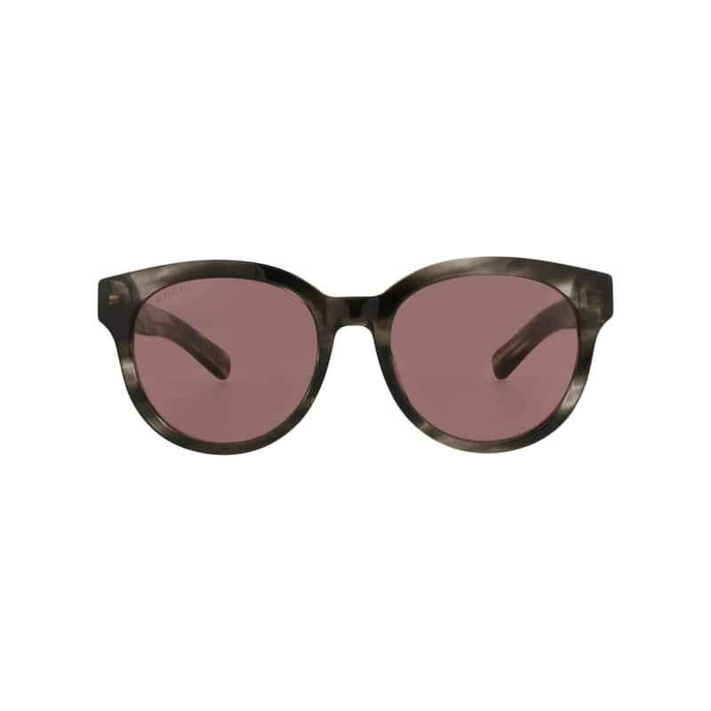 Gucci Round-Frame Recycled Acetate Sunglasses - Havana Havana Brown - Multi - Brown Lens