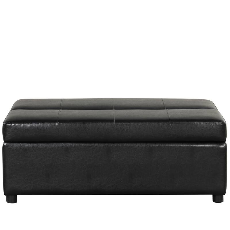 Roomfitters Twin Size Folding Ottoman Sleeper Bed with Mattress, Compact Convertible Guest Bed for Living Room