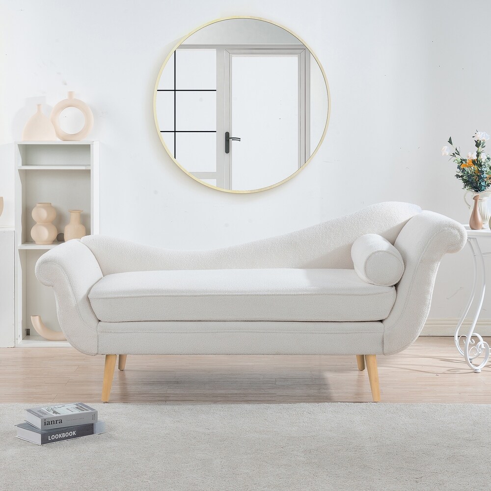 White chaise lounge indoor cheap