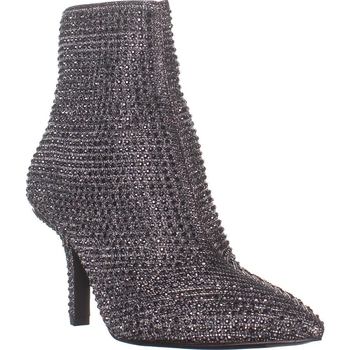michael kors silver ankle boots