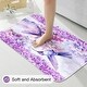 preview thumbnail 17 of 22, 4 Pcs HummingBird Flower Shower Curtain Sets with Rugs for Bathroom Decor, Vintage Floral (Hooks Not Included)