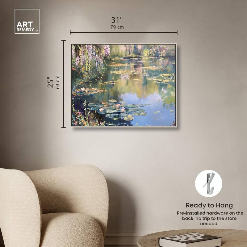 Lily Lagoon I Canvas by Art Remedy