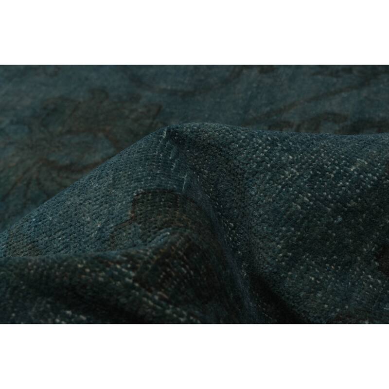 ECARPETGALLERY Hand-knotted Vibrance Blue Wool Rug - 8'4 x 11'4