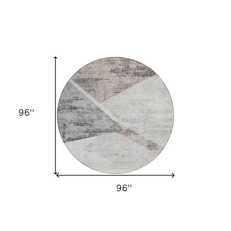 HomeRoots Abstract Transitional Rectangle Outdoor Rug