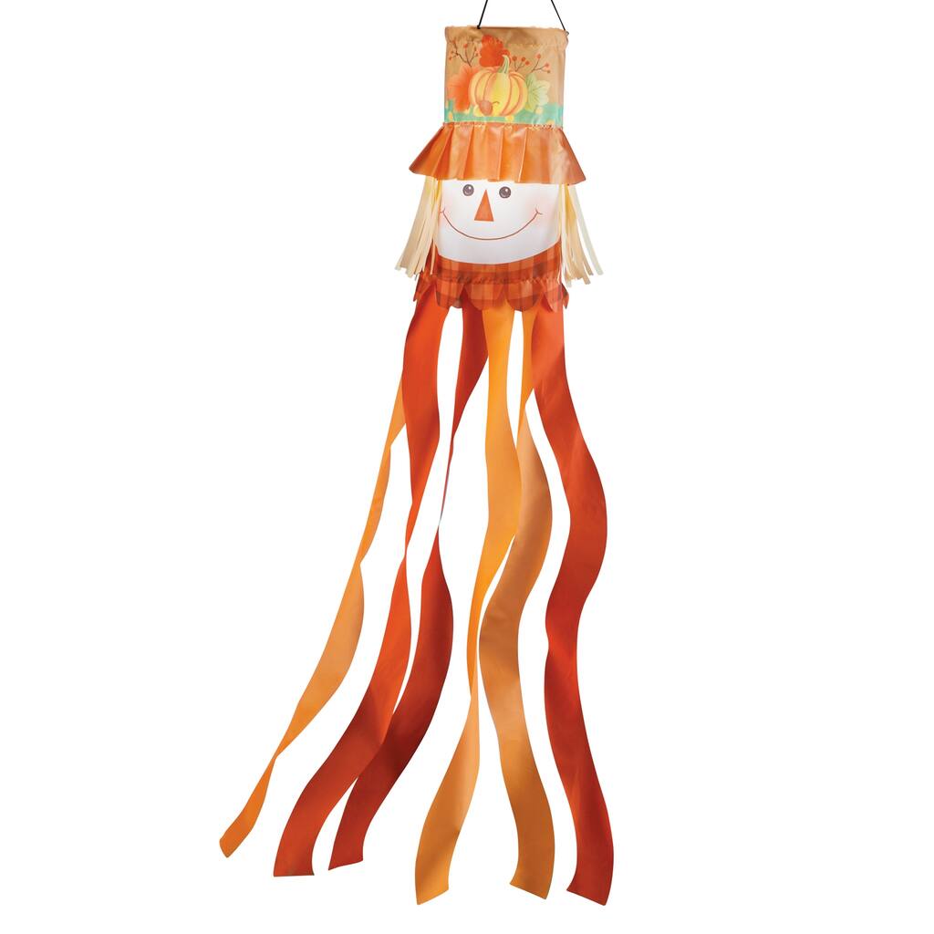 Solar Powered Scarecrow Streamer Windsock - 7 x 60 x 7