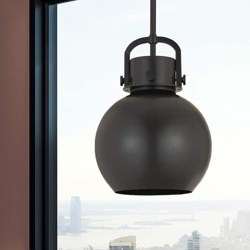 Innovations Lighting Newton Metal Sphere - 1 Light 10" Stem Hung Pendant