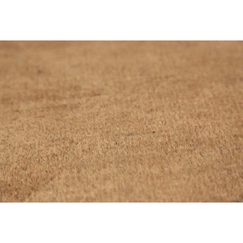 Gold Brown Gabbeh Modern Rug Handmade Wool Carpet - 2'2" x 3'5"
