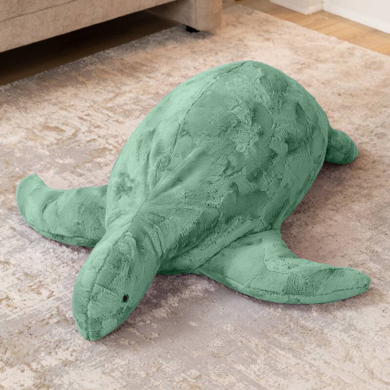 Raven-Symone Shelly the Turtle Sea Buddy Large Kids Stuffed Animal Bean Bag and Pouf