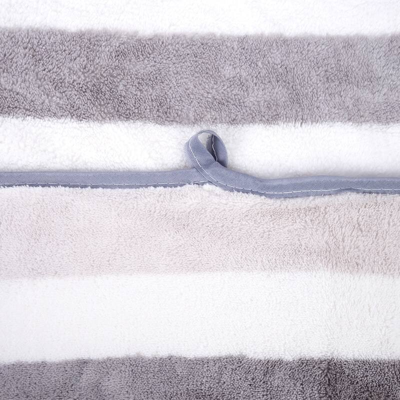 2-Piece Fleece Cabana Beach Towel Set Absorbent Pool Towels