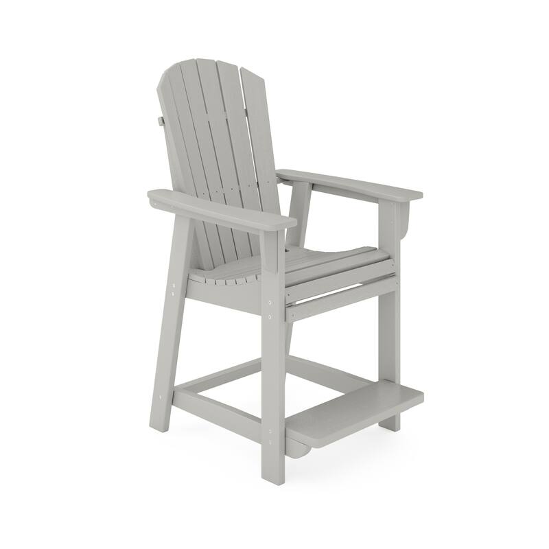 Adirondack Style Counter Chair - Stylish Hdpe Poly Lumber For Dining (Excluding the table)