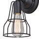 preview thumbnail 8 of 7, Clybourn 1-Light 5.38 in. W Oil Rubbed Bronze Bathroom Vanity Lighting Fixture, Adjustable Wire Cage Shade, Wall Mounted Sconce