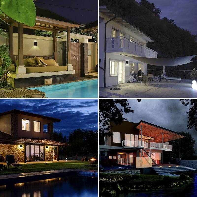 Wall Lights Outdoor Wall Sconce Waterproof Outdoor Wall Lamps Up and Down Lighting Exterior Sconces Porch Lantern