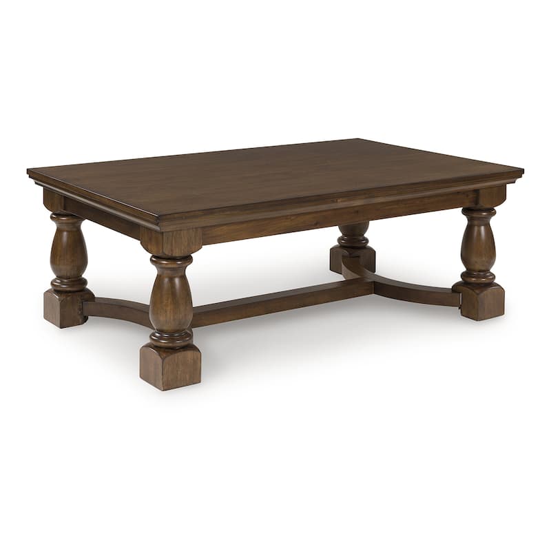 Signature Design by Ashley Sturlayne Brown Coffee Table - 52"W x 32"D x 19"H