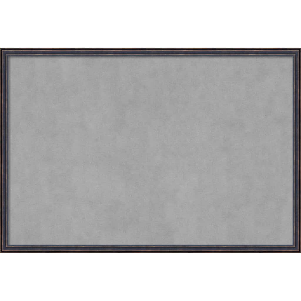 Amanti Art Dark Bronze Scoop Framed Magnetic Board