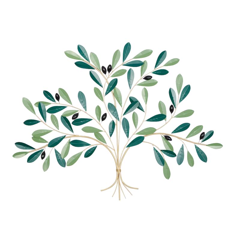 Green Iron Coastal Wall Decor 31 x 40 x 2
