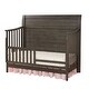 preview thumbnail 4 of 2, Taylor 57" Wide Farmhouse Convertible Crib, Dusk Gray