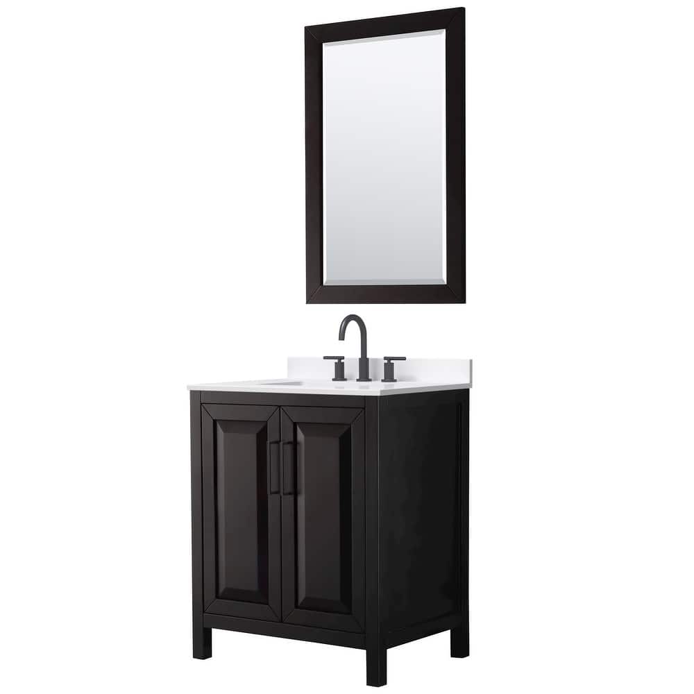 Wyndham Collection WCV252530S-QTZ-US3M24 Daria 30" Free Standing