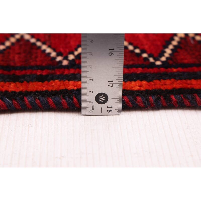 ECARPETGALLERY Hand-knotted Melis Red Wool Rug - 4'3 x 7'2