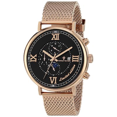 Christian Van Sant Men's Somptueuse LTD Black Dial Watch - CV1154 - 6 (36)