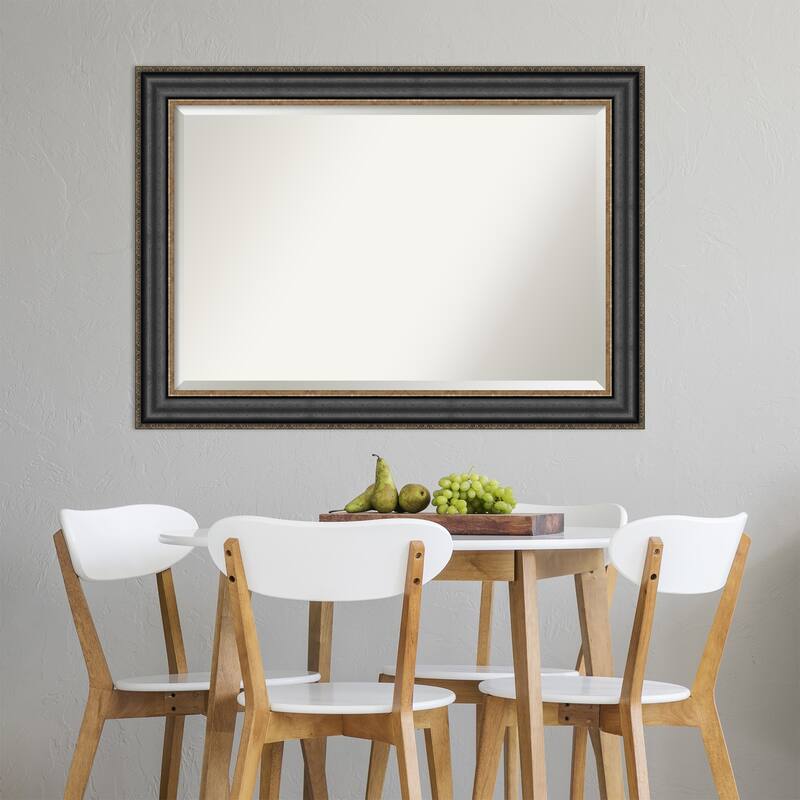 Beveled Wall Mirror - Thomas Black Bronze Frame - Thomas Black Bronze