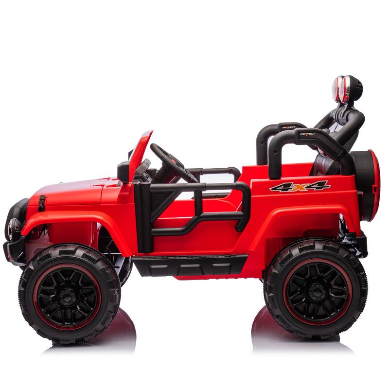 24V Kids Ride On Electric Car W/Parents Control,Seat width 20in,2WD,Rear suspension,Trunk storage,for Kids Aged 3-8