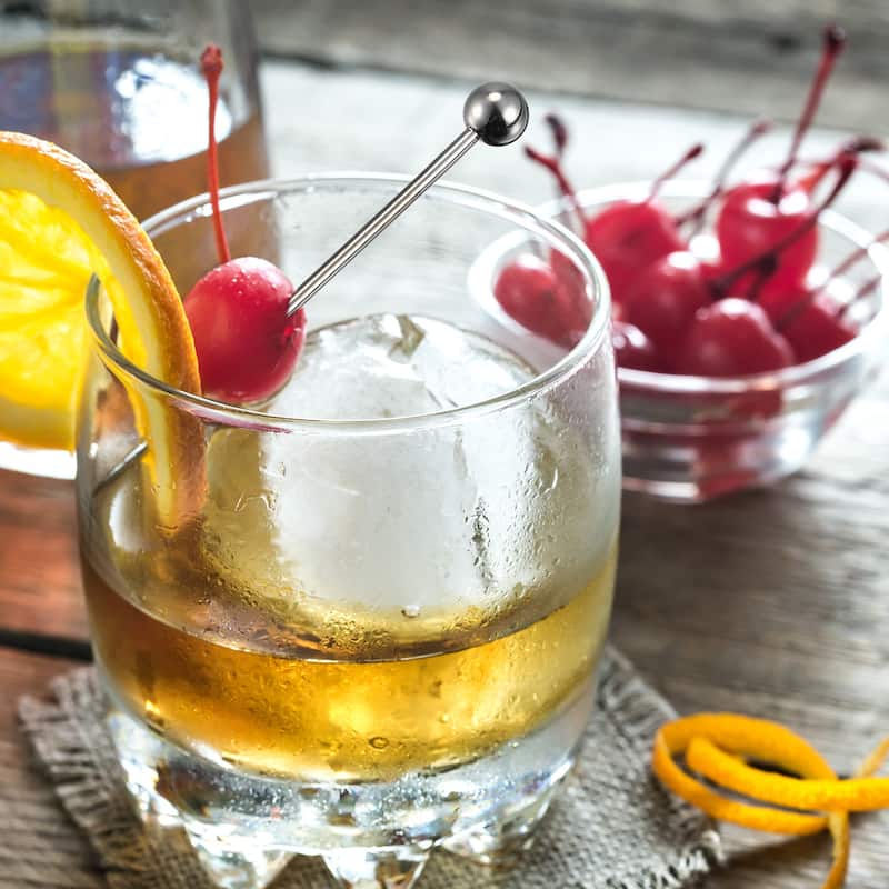 Metal Cocktail Toothpicks Round Bead Drink Picks 9Pcs (Silver, Gold, Rose Gold) - 4.25"