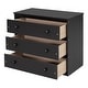 preview thumbnail 83 of 103, Modern Wooden Loft Bed with Retractable Writing Desk and 3 Drawers, Storage Stairs and Shelves