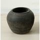 preview thumbnail 2 of 0, Artissance 8"W Small Charcoal/Gray Ceramic Indoor Outdoor Vintage Pottery Jar, Home and Garden Decor (Size & Finish Vary)