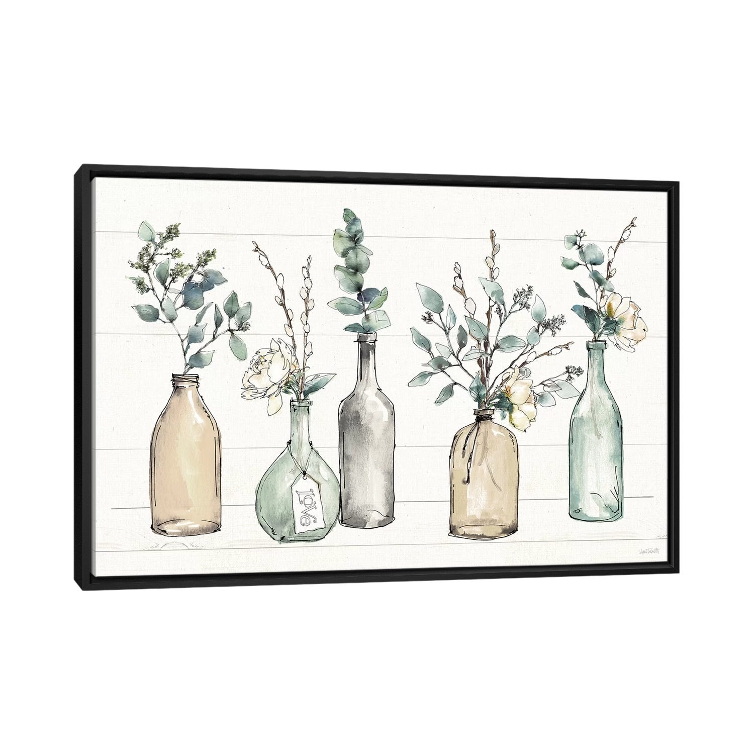 iCanvas "Modern Farmhouse I" by Anne Tavoletti Framed Canvas Print