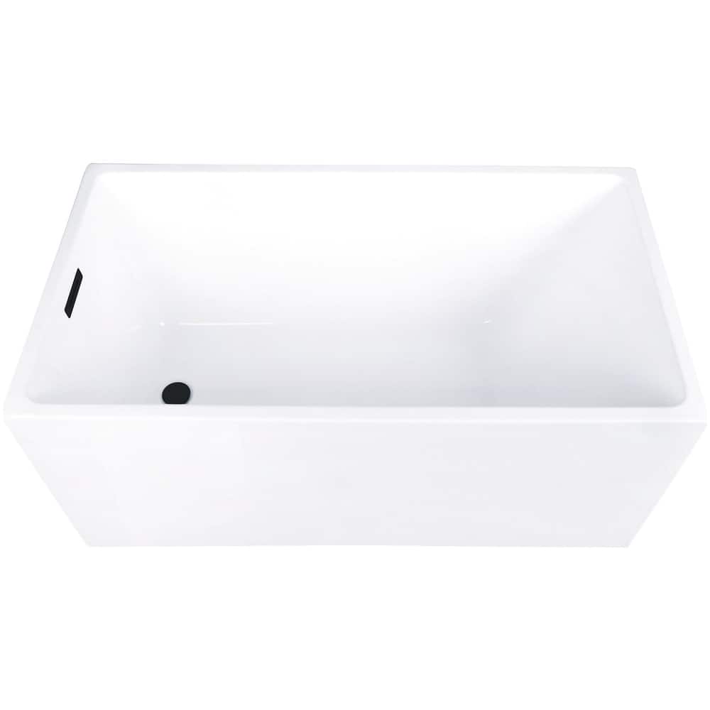 Kingston Brass VTSQ512823C41 Aqua Eden 51" Free Standing Acrylic