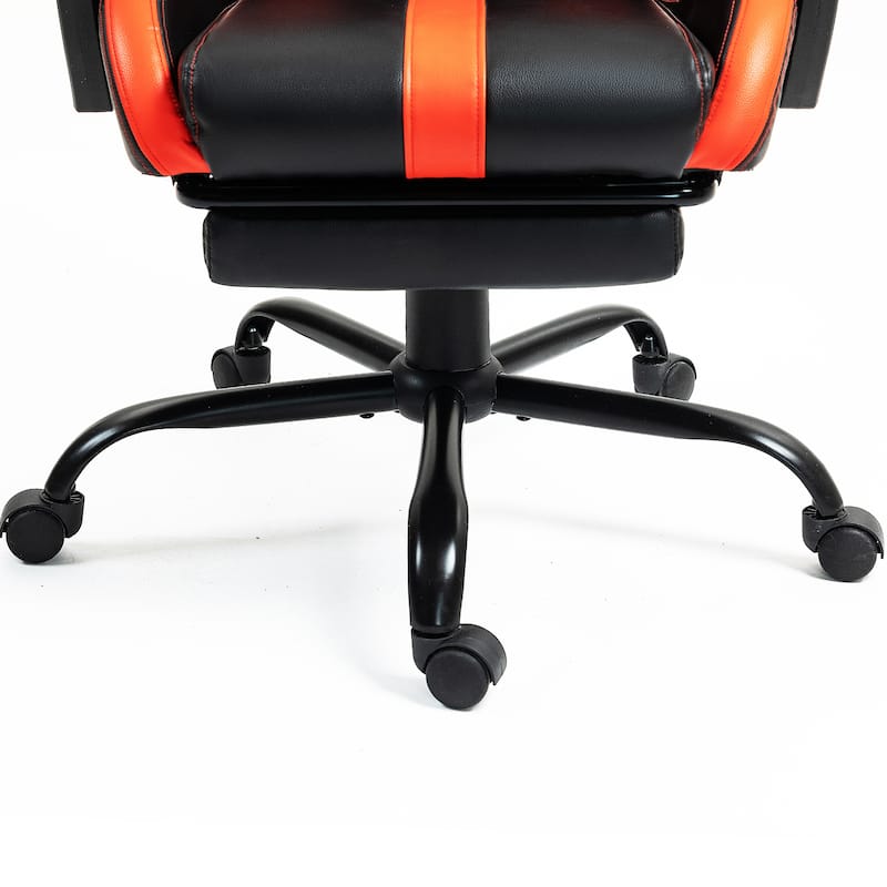 AVAWING Gaming Chair PU Leather Office Chair with Footrest