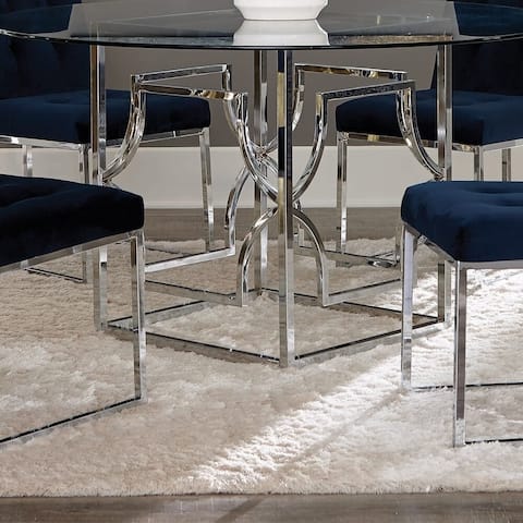 Silver Orchid Becquer Square Dining Table Base