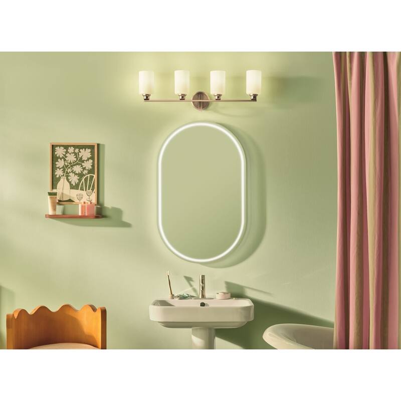 Kichler 55227 Gioe 4 Light 32" Wide Vanity Light with Opal Glass