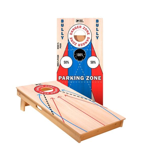 slide 2 of 5, Wood Training Cornhole Boards NO Bags - Add Board Lights