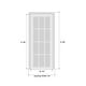 preview thumbnail 13 of 23, Interior Solid French Door / Mela 0755 Painted White / Single Regular Panel Frame Handle / Bathroom Bedroom Modern Doors