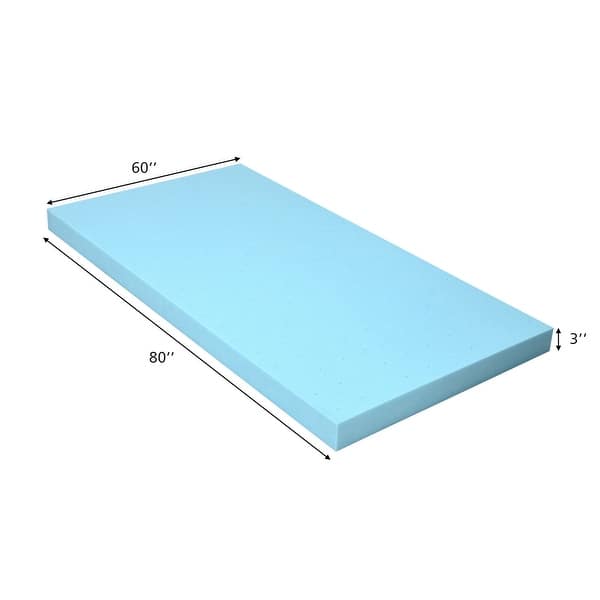 3 Inch Topper Cooling Ventilated Air Foam Pad Memory Foam Mattress Bed Bath & Beyond 36026226