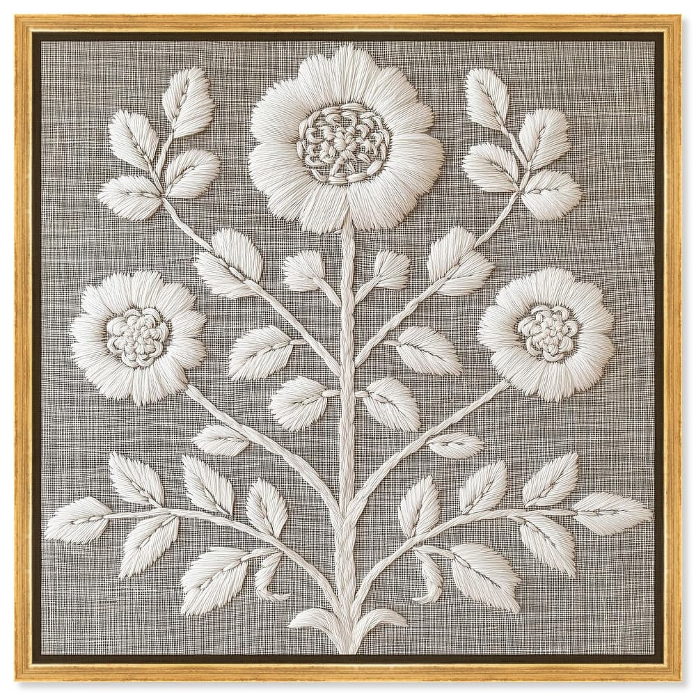 Stitched Symmetry I Canvas by Art Remedy