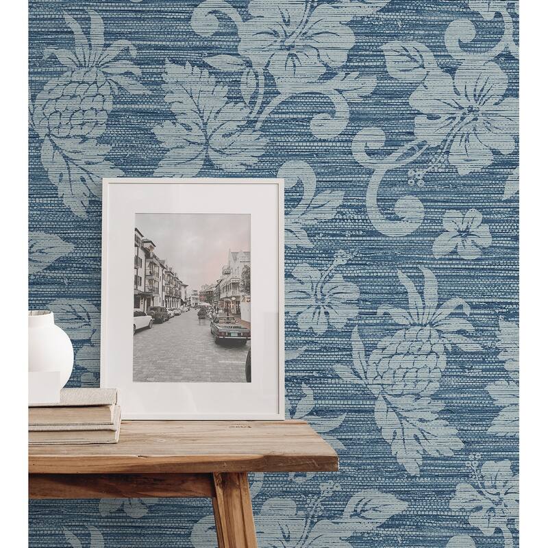 Seabrook Designs Juno Island Floral Unpasted Wallpaper