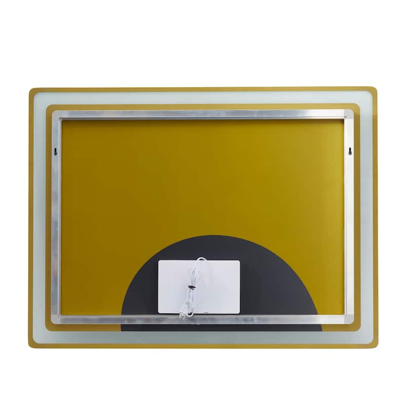 Clear Glass Modern Rectangle LED Mirror - MULTIPLE SIZES