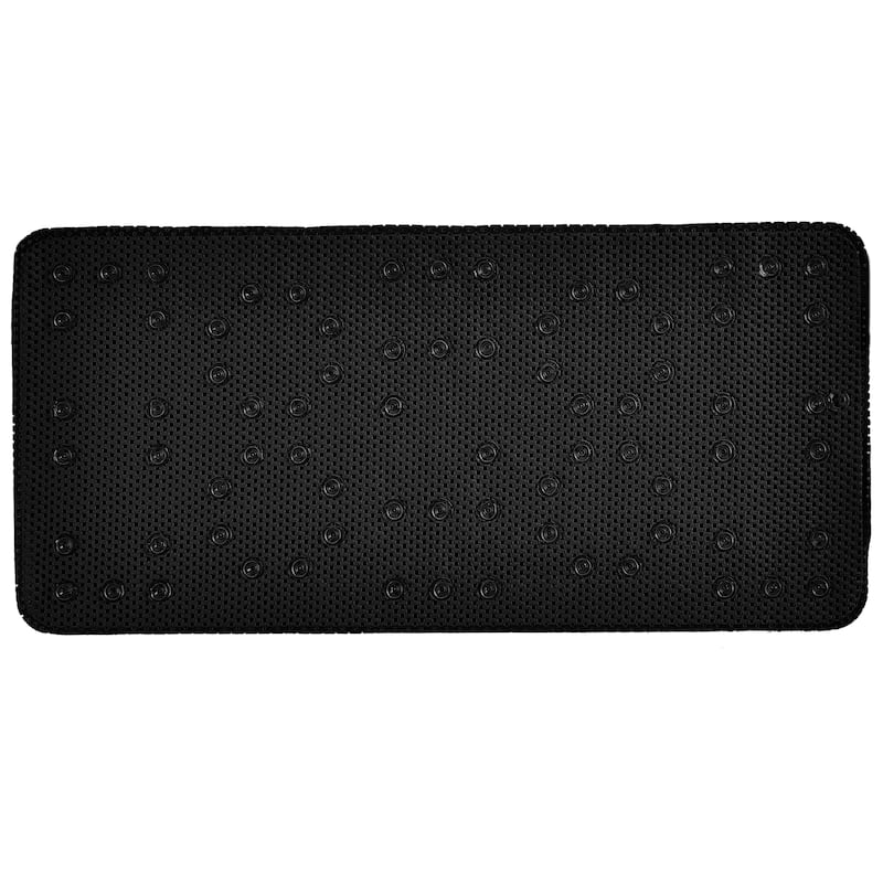 Bath Bliss Extra Long Cushioned Bath Mat - Black