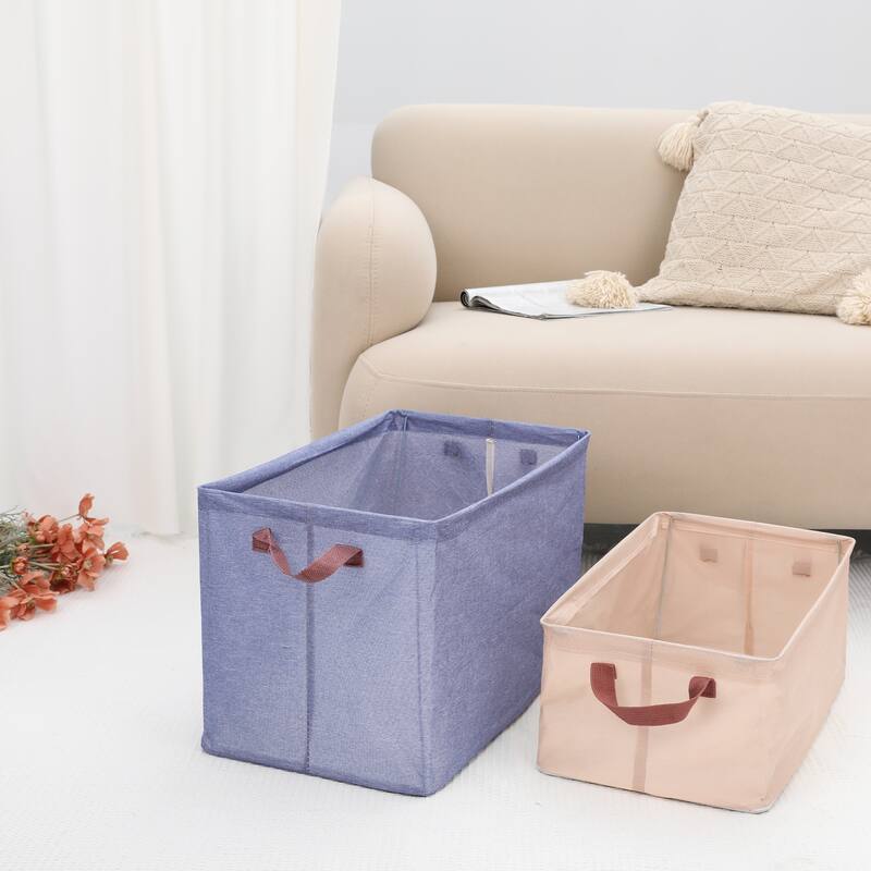 Storage Cube, Fabric Storage Bin with Handles for Shelves Closet, 1 Pack Collapsible Storage Basket for Organizing Clothes Books