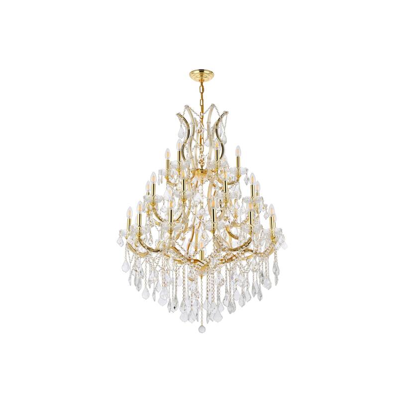 Elegant Lighting 2800D38/RC Maria Theresa 28 Light 38" Wide Crystal