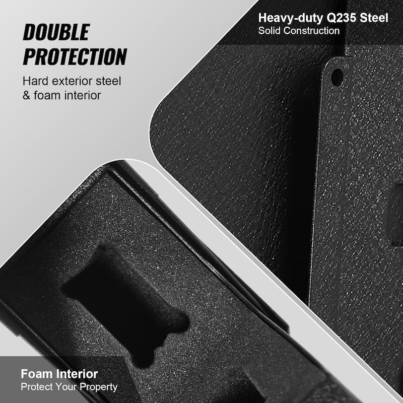 Gun Safe for Pistols, Biometric Gun Safe with Three Quick Access Ways of Fingerprints, Passwords and Keys