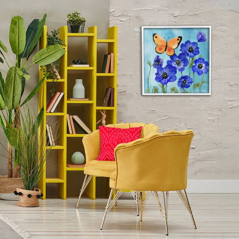 Stupell Poetic Monarch Butterfly Framed Giclee Art Design By Paul Brent
