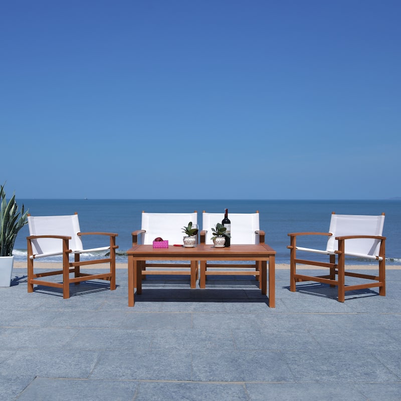 SAFAVIEH Outdoor Ulricke 5-Piece Dining Set - 47Wx24Dx18H