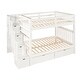 preview thumbnail 15 of 22, Simple Full Over Full Bunk Bed With Shelves And 6 Storage Drawers