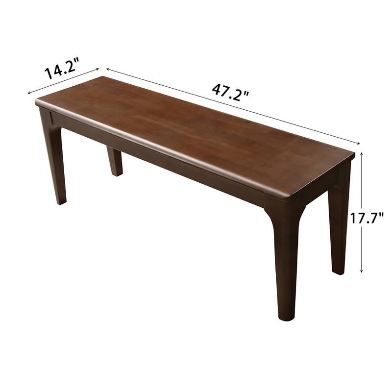 Solid Wood Dining Bench Entryway Bench Farmhouse Kitchen Table Bench