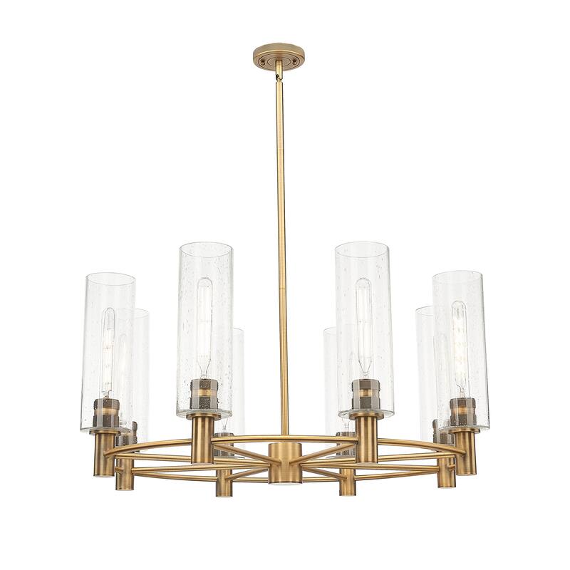 Innovations Lighting Downtown Urban - Crown Point - 8 Light 32" Stem Hung Chandelier with 12" Shade