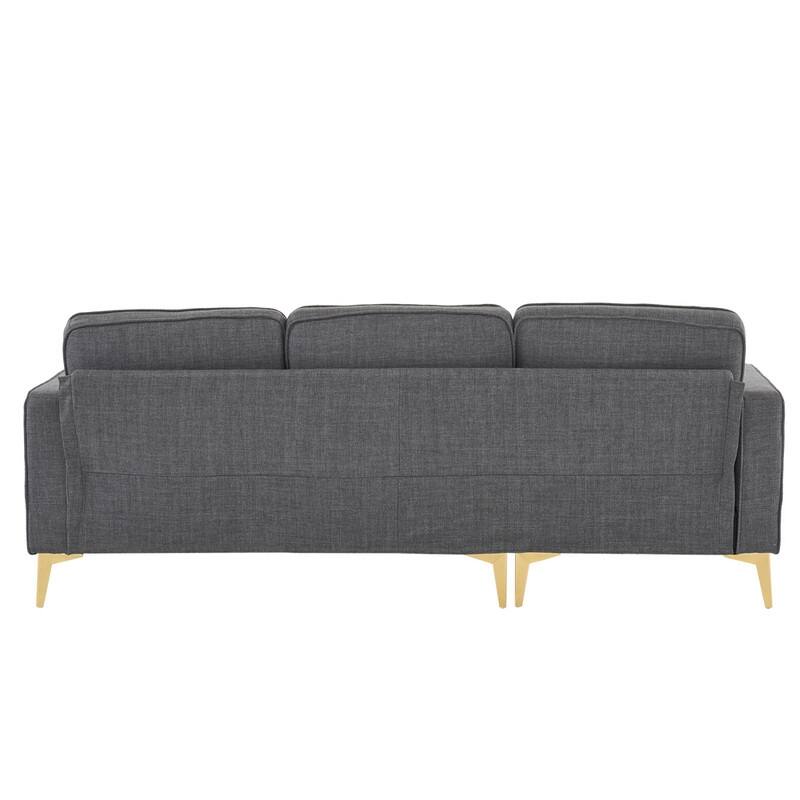 3-Seater Golden Tripod Legs Indoor Modular Sofa